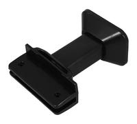 VANZACK Bathroom partition Fitting Support Foot Accessory for Public restrooms Adjustable Plastic Partition Foot with Stable Base Support Black