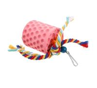 VANZACK Bird Beak Grinding Stone with Bell Chewable Parrot Mineral for Cockatiels Conures Quaker and Senegal Parrots Interactive Bird Chewing Treat for Mental Stimulation and Beak Care