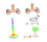 VANZACK Bird Intellectual Toy Kit Parrot Toy Basketball Game for Pet Birds Training Educating