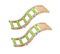 VANZACK Bird Parrot Toys Natural Wood Ladder Toy for Parakeets Bird Cage Perches