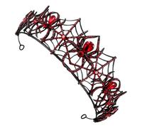 VANZACK Black Tiara Medusa Headpiece Gothic Alloy Rhinestone Vintage Crown for Men Women Halloween Birthday Party