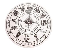 VANZACK Black White Seven Star Pattern Wooden Divination Board High Grade Pine for Meditation and Witch Altar Supplies with Carved Artistic Design Counselors and Tarot