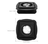 VANZACK Blender Cup Lid Replacement for Juicer Smoothie Machine, Black Plastic Sealing Flat Lid Accessory Compatible with Large Blender Cups for Fresh Keeping and Home Use