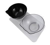 VANZACK Cat Feeding Bowl Elevated Plastic Pet Feeder for Cats Kittens Designed to Reduce Vomiting Digestion for Dry Wet Food Water Easy to
