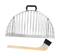 VANZACK Cat Grooming Shower Cage Portable Metal Pet Bathing Cage with Brush Anti-scratch Design Great Air Permeability for Comfortable Washing for Use