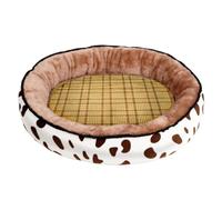 VANZACK Cat Kennel Mat Puppy Bed Pet Nest Comfortable Summer Sleeping Mat for Pets Cow Pattern
