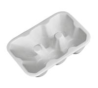 VANZACK Ceramic Egg Holder Tray Egg Organizer Box for Fridge Kitchen Storage Space-saving Safe and Eco-friendly