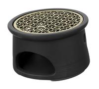 VANZACK Ceramic Teapot Warmer for Home with Tealight Candle Holder Black Pottery Material Elegant Design for Office Tea House Shop for Heating Tea and Wax Melting