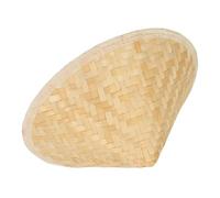 VANZACK Children's Bamboo Straw Hat Large Lightweight Sun Shade Decor Khaki | Khaki Traditional Style, Use, Wall Hanging Decor, and School Activities