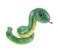 VANZACK Chinese Year Plush Snake Soft Stuffed Animal Realistic Simulation Lifelike Decoration for Party and Home Green Cloth Material Hugging Doll Gift