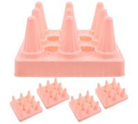 VANZACK Claw Game Machine Bottom Stand Replacement Kit Pink Plastic Base Plate 5pcs for Toy Grabber Machine Arcade Game Stabilizer Accessory for Kids and Collectors