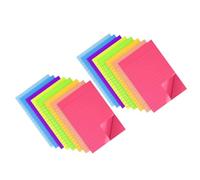 VANZACK Colored Memo Pads, Removable Adhesive Notes for Students and Staff | Paper Sheets, Portable Notes, Classification Marking, for Monitors, Desk Surfaces, Library and Archive Filing