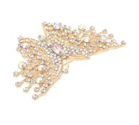 VANZACK Colorful Rhinestone Butterfly Brooch Pin for Women Zinc Alloy Inlay Sparkling Lapel Pin for Coats Jackets Sweaters Wedding Party Accessories