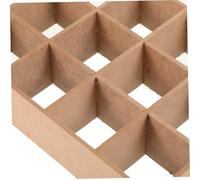 VANZACK Compartment Miniature Display Shelf for Dollhouse Furniture Organization Plain MDF Material Model Bookshelf Creative DIY Decoration for Doll House Layout and Playroom Storage