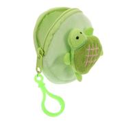 VANZACK Cute Small Turtle Plush Coin Purse Adorable Cartoon Coin Storage Bag for Women Compact Lightweight Wallet for Change Keychain Earphone Case Fun Soft Plush Accessory for Everyday
