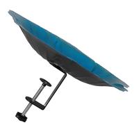 VANZACK Deck Mounted Bird Bath with Metal Clamp Durable Outdoor Bird Feeder Bowl for Gardens Yards and Balconies and Enhances Outdoor Decor