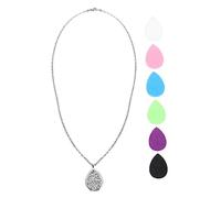 VANZACK Delicate Aroma Pendant Necklace Stainless Steel Essential Oil Diffuser Jewelry for Women Versatile Aromatherapy Accessory for Various Occasions