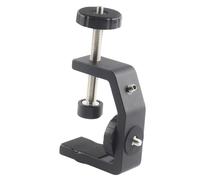 VANZACK Desktop Fixed Microphone Stand Aluminum Base Heavy Duty Desk Clamp Versatile Table Mount Clamp for Home Office Use Screw