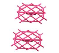 VANZACK Diamond Cookie Cutter Set 5pcs, Food Grade Plastic Biscuit Mold Cutter for Baking and Cake Decorating, Rhombus Shape Pastry Tool for Fondant Embosser and DIY Baking Supplies