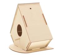 VANZACK DIY Unfinished Wooden Bird House Kit for Craft Your Own Graffiti Birdhouse for Imagination and Creativity Durable Material for Painting Fun