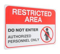 VANZACK Do Not Enter Warning Sign Highly Visible Iron Red Safety Caution Sign Lightweight for Walls and Fence in Office or Yard