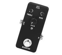 VANZACK Electric Guitar Effects Pure Booster Pedal High Gain Pusher for Distortion Lightweight Portable for Home Music Learners and Performances Classic Shell