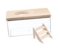 VANZACK Elegant Hamster Bath Case Adjustable Door for Small Animal Cage Material