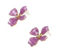 VANZACK Elegant Pastel Blossom Ear Studs for Women Lightweight Flower Earrings with Faux Pearl Accents Stylish Jewelry Weddings Proms Birthdays and Special Occasions