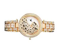 VANZACK Elegant Women's Wrist Watch with Bling Alloy Strap and Fashion Dial Design, Quartz Movement Suitable for Indoor Activities and Parties, Stylish Golden Bling Watch for Young