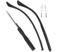 VANZACK Eyeglasses Arm Legs Replacement Parts for Metal Frame Glasses | Tr90 and Metal Build, Black Fashion Style, Easy Installation, for At-home Repair and Opticians