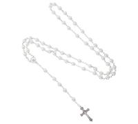 VANZACK Faith Cross Necklace with Pearl Beads Delicate Women Jewelry for Weddings Parties and Daily Wear Stylish and Meaningful All Occasions