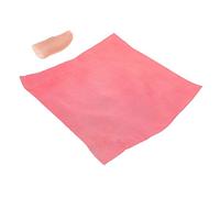 VANZACK Fake Thumb Tip Trick with Silk Scarf Realistic Plastic Finger Cover with Fake Nails for Stage Shows Pranks and Vanishing Illusions Reusable Prop