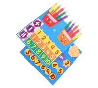 VANZACK Felt Number Counting Educational Toy Montessori Preschool Fine Motor Skills Manipulatives Toddlers Early Learning Math Activity Game for Kindergarten Classroom
