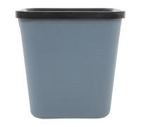 VANZACK Fire-resistant 8l Thick Plastic Trash Can, Square Small Waste Bin for Home, Office, Dormitory and Kitchen Use, Lightweight Grey Garbage Basket for Indoor Recycling and Disposal