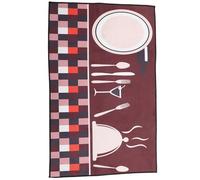 VANZACK Fish Floor Mat Kitchen Runner Non Skid Floor Mat Polyester Flannel Material Handwork Edging Modern Stylish Design Easy Cleaning Non-shrink for Showers and Toilets