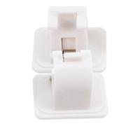 VANZACK fishing rod fixed adhesive rod clamps 2pcs white plastic strong adhesive grip compact design for retail shop