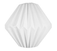 VANZACK Foldable Origami Hanging Lantern Light Shade Made of Paper and Iron, Portable and Versatile Pendant Lampshade in White, for Dining Rooms and Office Lighting Nordic Simple Style