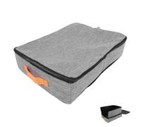 VANZACK Foldable Portable Cat Litter Box Splash Guard for Small Kittens Easy to Use in Car Travel Home Made of Material Keeps Litter Tidy