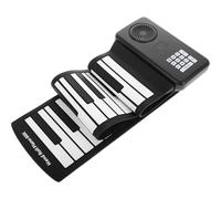 VANZACK Foldable Roll-up Electronic Piano Keyboard with Built-in Speaker Portable Silicone Keyboard for Travel and Beginners Battery-powered Soft Touch Keys Space-saving Design