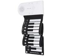 VANZACK Foldable Silicone 49-key Roll-up Piano Portable Electronic Keyboard with Built-in Speaker and Good Tone for Music Practice and Travel