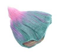 VANZACK Genius Flame Shape Troll Festival Wig K Silk Cosplay Hairpiece Purple Pink for Halloween Carnival Masquerade Dress Up