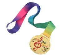 VANZACK Gold Music Medal for Piano Violin Singing Designs Metal Award Medals for Competitions Dance Performances Easy to Wear Encouragement Prize in Elegant Packaging