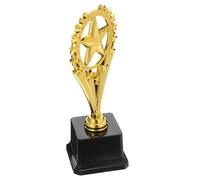 VANZACK Gold Plastic Trophy Small Award Cup for Classroom Sports Arts Competitions Lightweight Non Toxic Keepsake for Dance Music Balance Bike Events