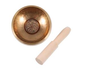 VANZACK Golden Copper Meditation Singing Bowl for Study Rooms and Sleep, Soothes The Mood and Easy to Store, for Spiritual Practitioners and Teachers, Relaxation Sound Bowl