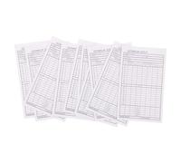 VANZACK Golf Scorecards with Coated Paper Material Foldable Design 10pcs Easy Carry Golf Score Sheets for Tournament Scorekeeping and Competition for Golfers and New Golfers