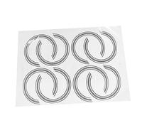 VANZACK Guitar Decorative Paper Inlay Stickers Sound Hole Stickers 8pcs with Beautiful and Unique Design for Acoustic Guitars