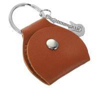 VANZACK Guitar Picks Holder Keychain Bag Wrench Compact Brown Guitar Pick Storage Case Music Accessories