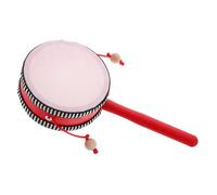 VANZACK Handheld Monkey Drum for Traditional Chinese Spinning Rattle Percussion Instrument Easy Rhythm Creation with String Balls Educational Musical for Preschoolers and Early Learning