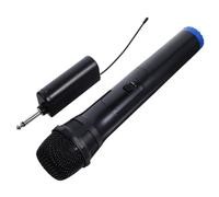 VANZACK Handheld Wireless Microphone Set with Receiver for Outdoor Singing and Stage Performance, Black Plastic Body, Reduced Noise and Sound, for Holiday Singing and Karaoke