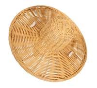 VANZACK Handwoven Rattan Asian Conical Hat for Traditional Vietnamese Farmer Sun Hat with Retro Weaving for Outdoor Play Cosplay Party Dress-up and Photo Booth Props